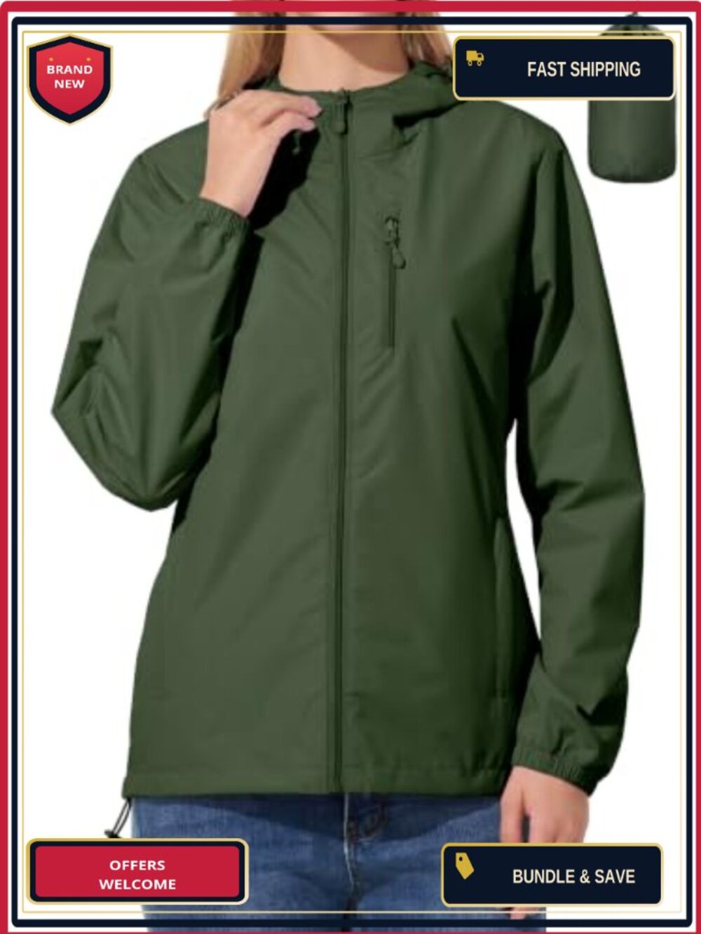 Waterproof Cycling Rain Jacket for Women